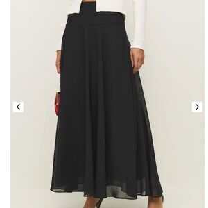 Reformation Erina Skirt Black - Size 8